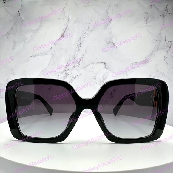 New MIU MIU Sunglasses Black Square Gold Full Rim 56mm MIU MIU main image 11